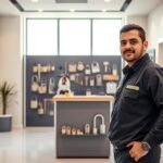 تركيب قفل الباب الرقمي