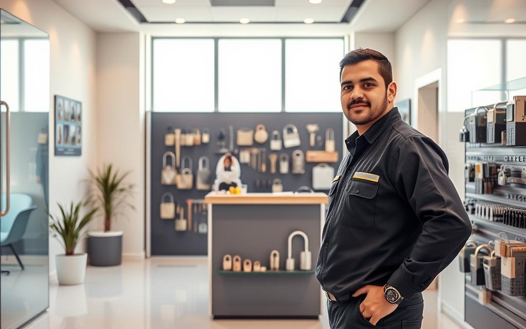 تركيب قفل الباب الرقمي