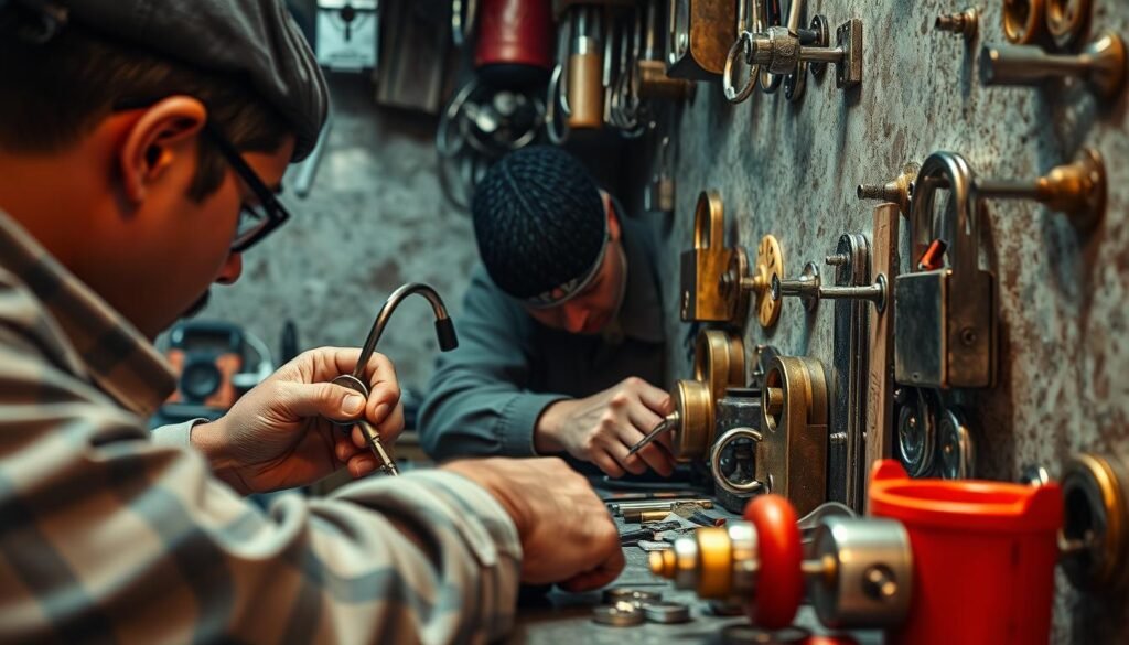 تبديل اقفال ابواب خشب وحديد وتركيب اقفال ذكية (Smart Lock)